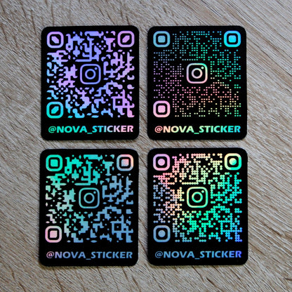 Benutzerdefinierter Instagram-QR-Code-Aufkleber | Personalisierter, scannbarer Instagram-Sticker