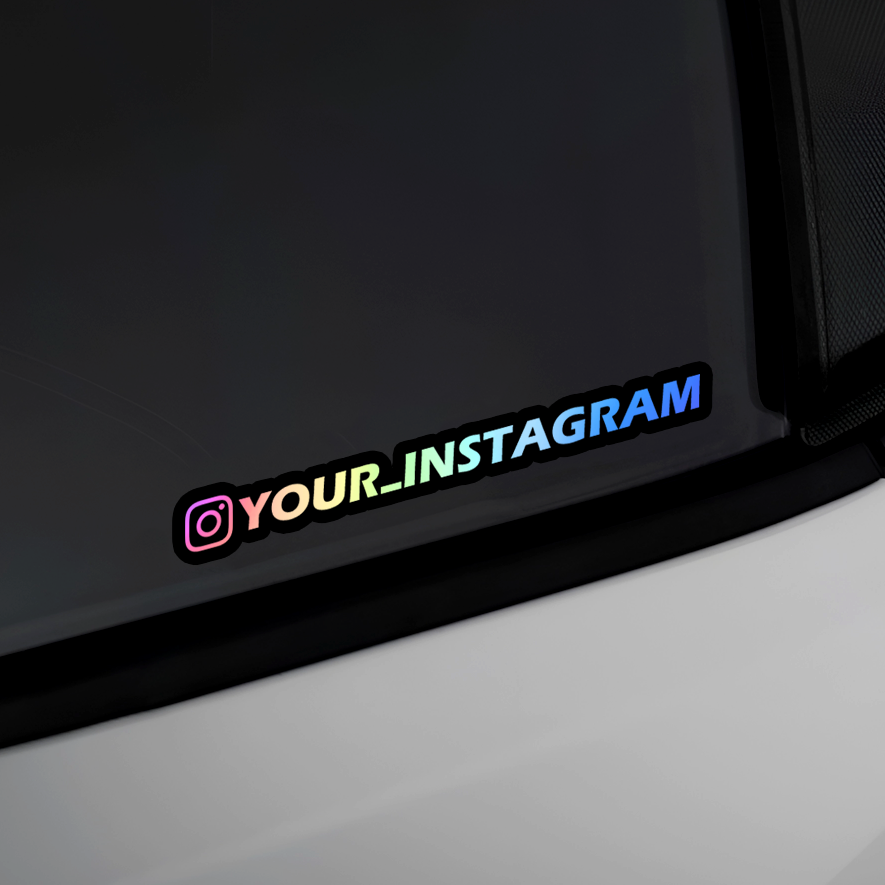 Custom Instagram Sticker (Holographic)