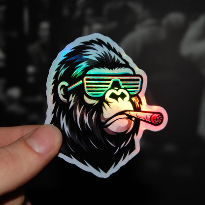 Neon-Rebellen-Gorilla