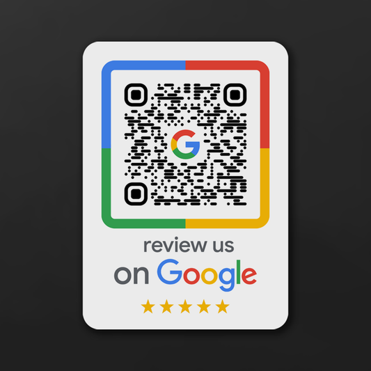 Benutzerdefinierter Aufkleber für Google-Bewertungen – Bewerten Sie uns auf Google – QR-Code-Aufkleber für weitere Google-Bewertungen