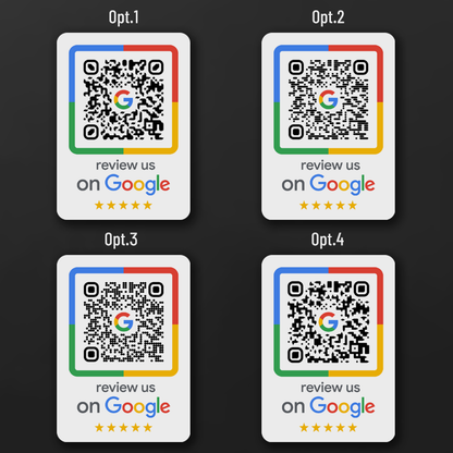 Custom Google Reviews Sticker - Review us on Google – QR code sticker for more Google reviews
