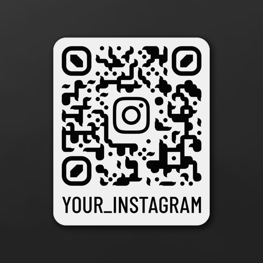 Custom Instagram QR code sticker | Personalized scannable Instagram sticker