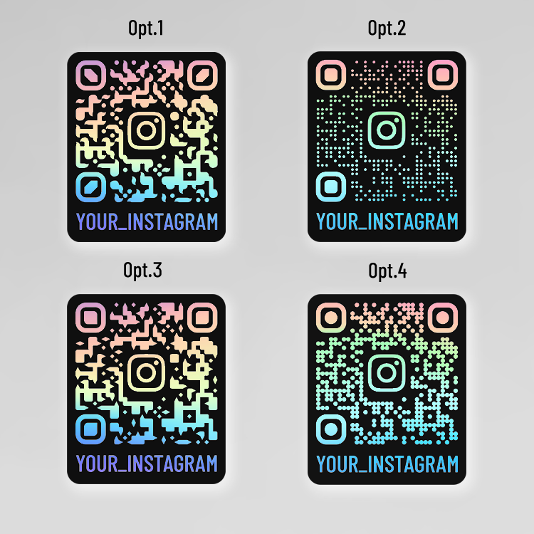 Benutzerdefinierter Instagram-QR-Code-Aufkleber | Personalisierter, scannbarer Instagram-Sticker