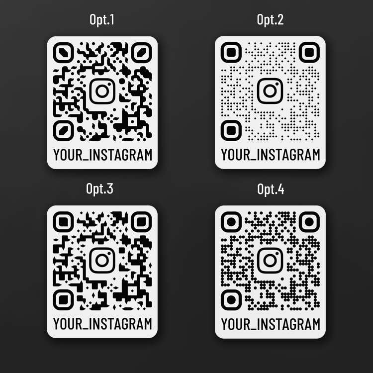 Custom Instagram QR code sticker | Personalized scannable Instagram sticker